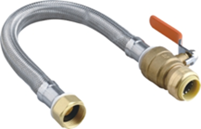 Picture of Flexible Water Heater Connectors with Ball Valves (Push-Fit)